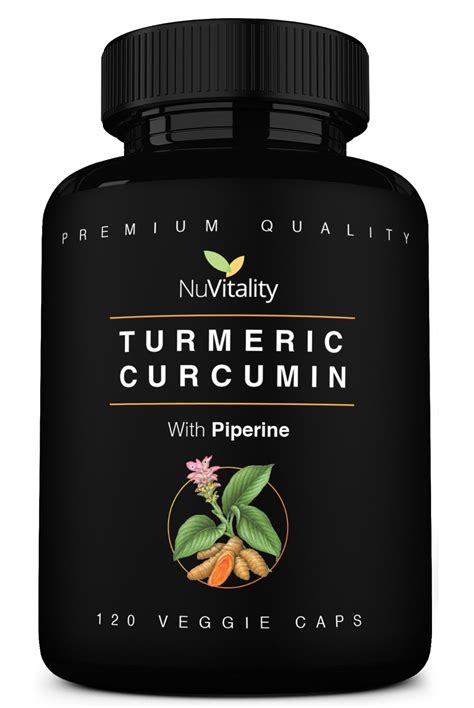 turmeric curcumin with piperine black pepper extract 120 veggie capsules premium quality