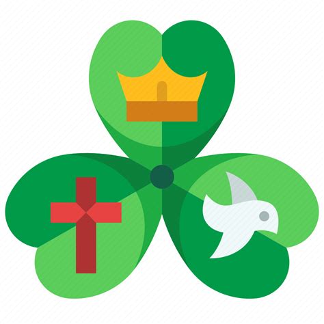 Holy Trinity Shamrock Christianity Clover Leaf Icon Download On