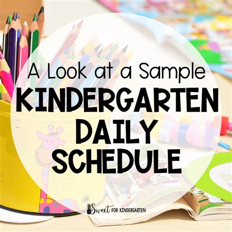Sample Kindergarten Daily Schedule Sweet For Kindergarten