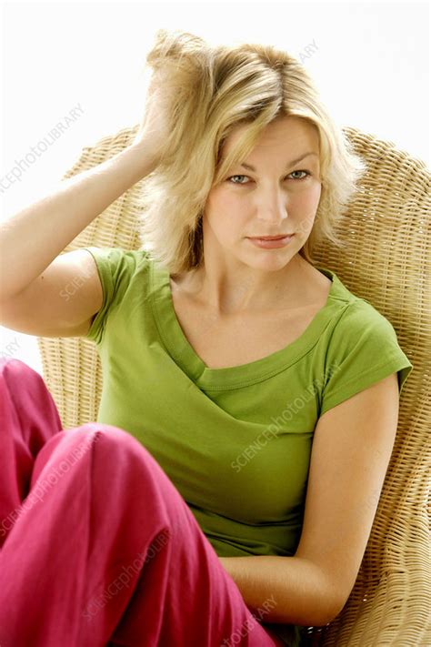 Woman Scratching Her Head Stock Image C0309796 Science Photo Library