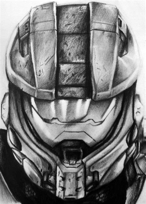 How To Draw Master Chief Helmet Howto Draw