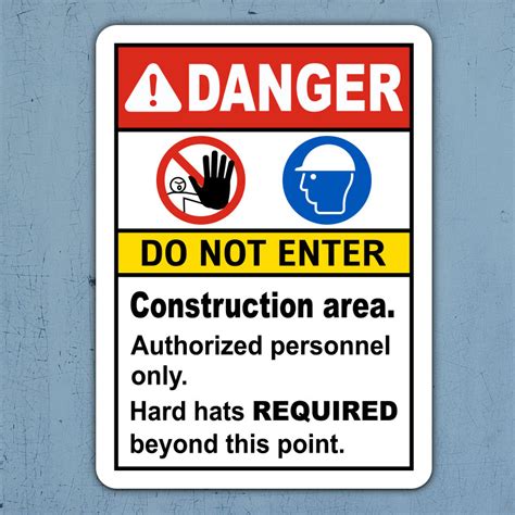 Construction Area Do Not Enter Sign