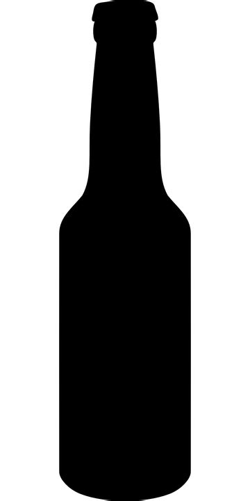 Garrafa Cerveja Silhueta Gráfico Vetorial Grátis No Pixabay