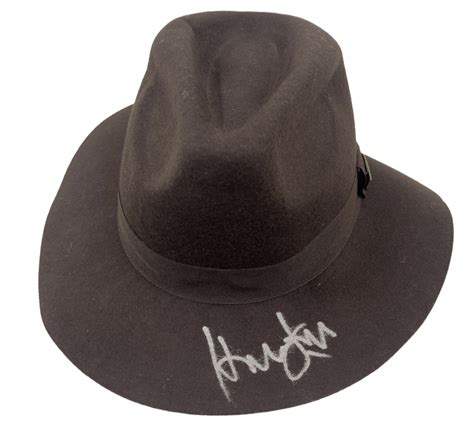 Harrison Ford Signed Official Indiana Jones Hat Fedora Autograph Proof