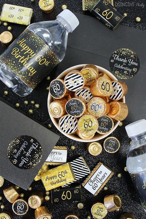 60th Bithday Party Ideas In Black Gold And White 60th Birthday 60th