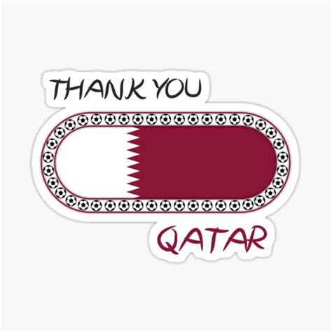 Thank You Qatar World Cup 2022 In Qatar Sticker For Sale By