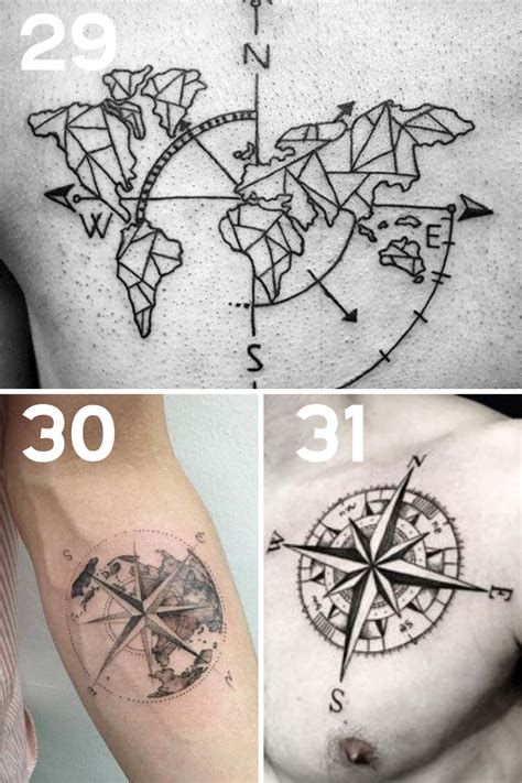 31 Compass Tattoo Ideas For A Travelers Heart Tattooglee Best Compass