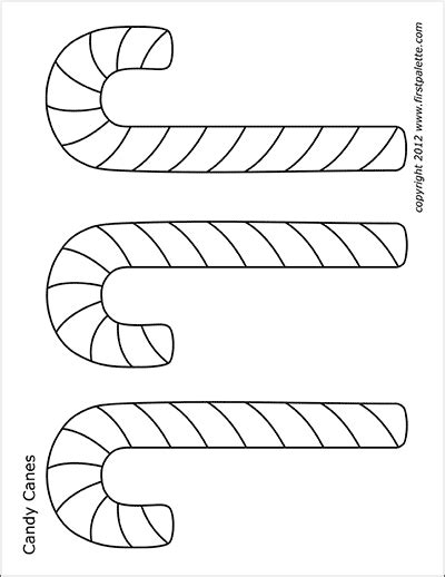 Candy Canes Free Printable Templates And Coloring Pages