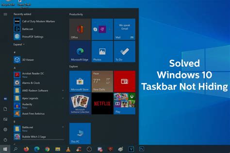 How To Fix Windows 10 Taskbar Not Hiding The Ultimate Guide Vrogue