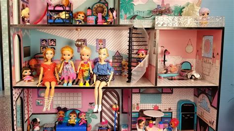 Playing In The New Dollhouse Elsa And Anna Babes Lol Dolls Pool Surprises Atelier Yuwa Ciao Jp
