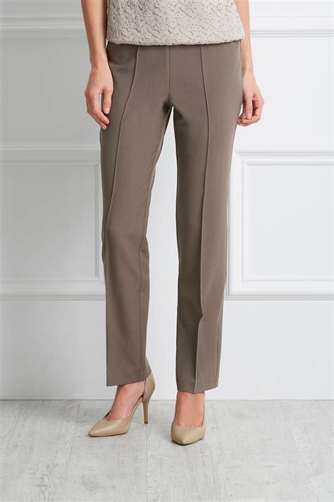 Buy Straight Leg Trousers Comfort Waist Home Delivery Bonmarché