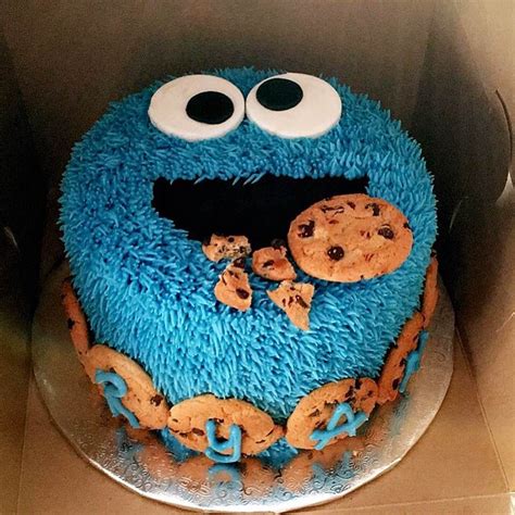 Cookie Monster Cake Cookie Monster Cakes Cookie Birthday Party