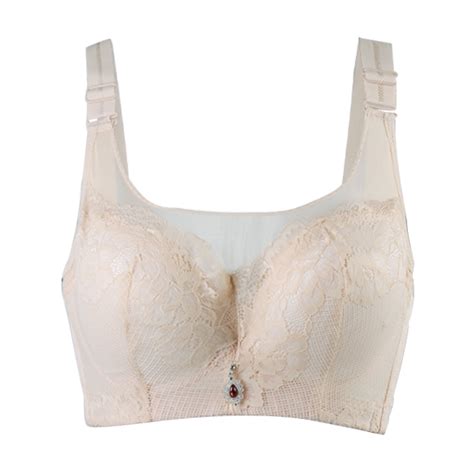 Women Full Coverage Lace Front Plus Size Wirefree Cami Bra Cream 48110
