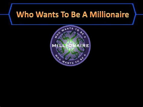 Ahead of the return of who wants to be a millionaire, an accompanying app, millionaire live, will allow you to throw down for cash. Who Wants To Be A Millionaire Template