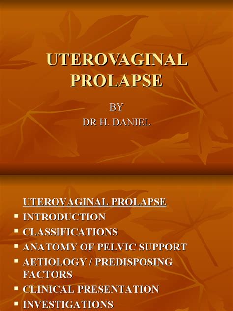 Uterovaginal Prolapse Pdf Vagina Pelvis