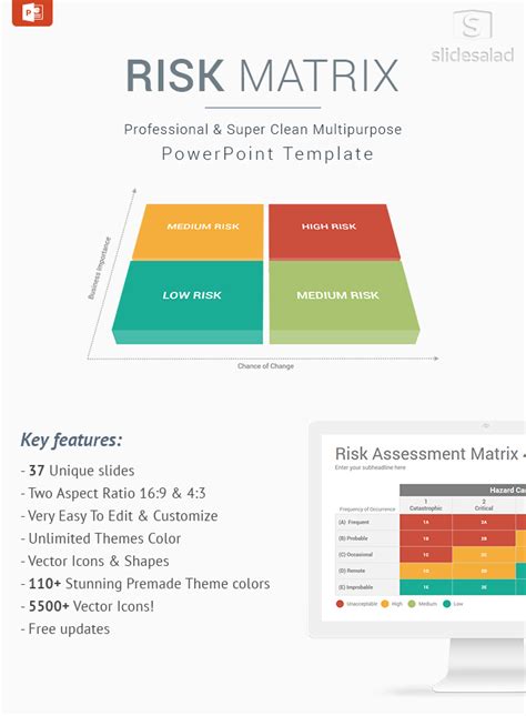Risk Matrix Powerpoint Diagrams Template Risk Matrix Templates Cloud