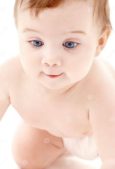Portrait Of Crawling Baby Boy Stock Image Image Of Healthy Hygiene