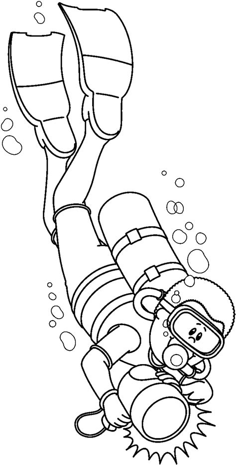 Colouring pages available are scuba diver under the sea coloring ktc crafts centers experiments, sc. DIVER1_BW.bmp 704×1,383 pixels | Diver art, Coloring pages ...