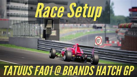 Assetto Corsa Race Setup Tatuus FA01 Brands Hatch GP YouTube