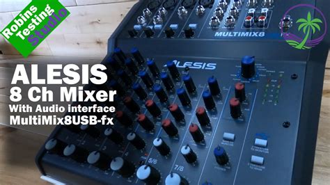 Alesis Multimix 8 Usb Fx 8 Channel Mixer With Effects And Usb Audio