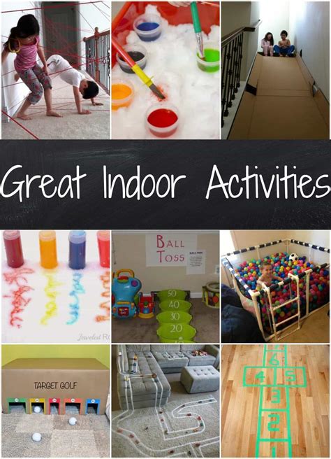 Great indoor activities for kids | Indoor activities, Rainy day activities, Indoor activities ...