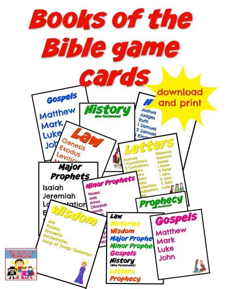 Books Of The Bible Card Game Adventures In Mommydom Bible Games