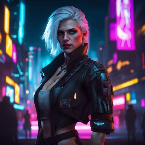 The Witcher 3 Ciri As Cyberpunk Version Character Ai Generated