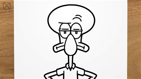 How To Draw Squidward Tentacles Spongebob Squarepants Step By Step Easy