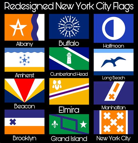 I Redesigned The Flags Of Some New York Towns And Cities Part 1 R