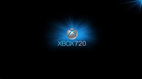 Hd Wallpaper Xbox 720 Logo Game Console Blue Circle Black