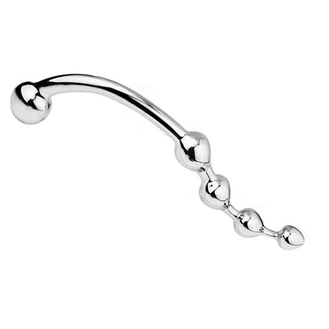 Stainless Steel Anal Beads Long Butt Plug Double Head Anal Plug Prostate Massager Anal Balls Sex