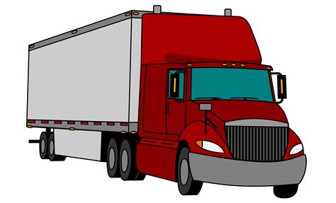 The driver of the tractor trailer was taken to an area hospital with. Red clipart semi truck, Red semi truck Transparent FREE ...