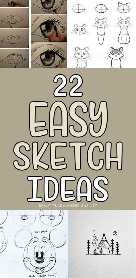 25 Easy Sketch Ideas Beginners Can Draw Beautiful Dawn Designs