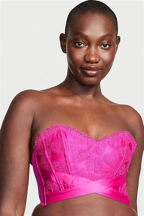 Buy Victoria's Secret Embroidered Strapless Corset Bra Top from the