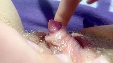 Big Clit Erection Jerking Orgasm In Extreme Close Up Masturbation Area Porn