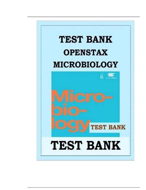 Openstax Microbiology Test Bank All Chapters Updated 20232024