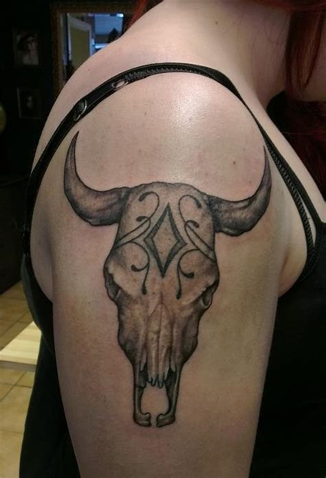 Bull Skull Tattoos Designs Ideas And Meaning Tattoos For You
