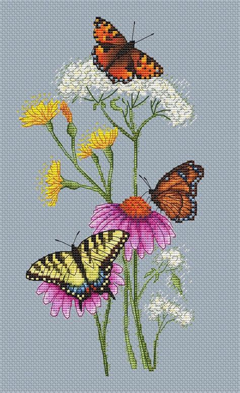 Butterfly Cross Stitch Pattern Pdf Instant Download Summer Cross Stitch
