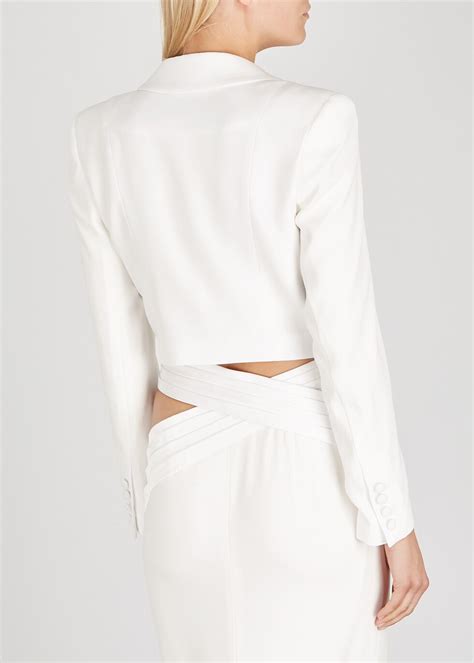 Buy Monot Cropped Blazer White At 40 Off Editorialist