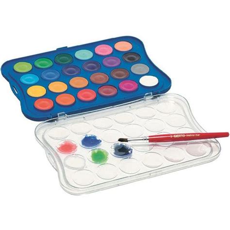 Kit Aquarela Giotto Cores Pincel Cores Intensas Escolar Material