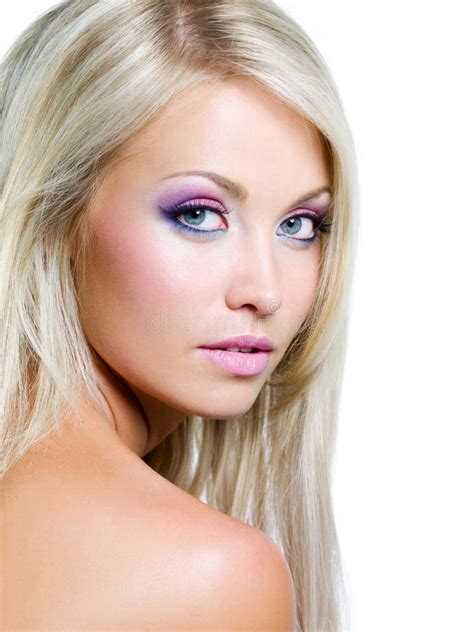 Face Of Beautiful Blonde Woman Royalty Free Stock Images Image 22083559