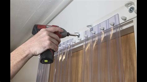 How To Install Pvc Strip Curtains Youtube