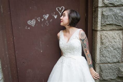 Capitol Inspiration Offbeat And Modern Tattooed Brides ~ Dresses Hair