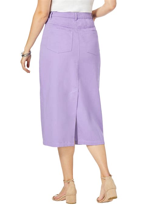 Jessica London Womens Plus Size Classic Cotton Denim Long Skirt Ebay