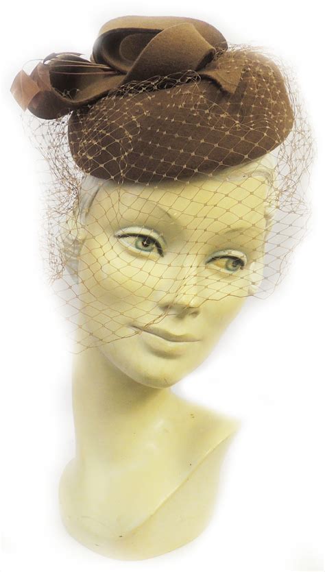 New Ladies Vtg 1940s 1950s Retro Ww2 Wartime Pin Up Pill Box Hat With Veil