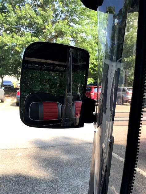 A Golf Cart Accessory For Safety Includes Side View Mirrors Electric