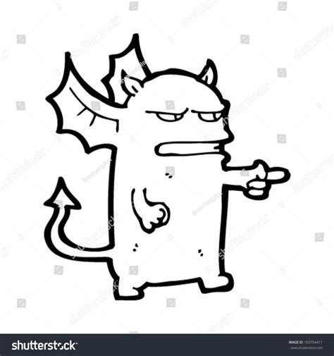 Cartoon Angry Demon Stock Vector Royalty Free 103754411 Shutterstock