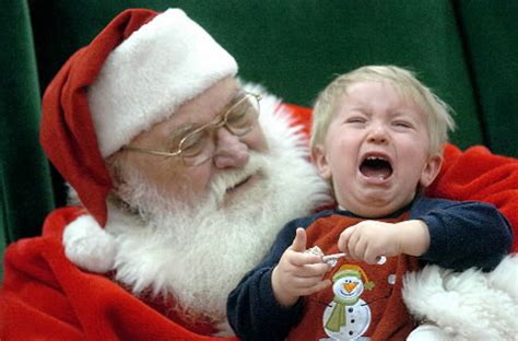 Little Kid Scared Of Santa 10 Images