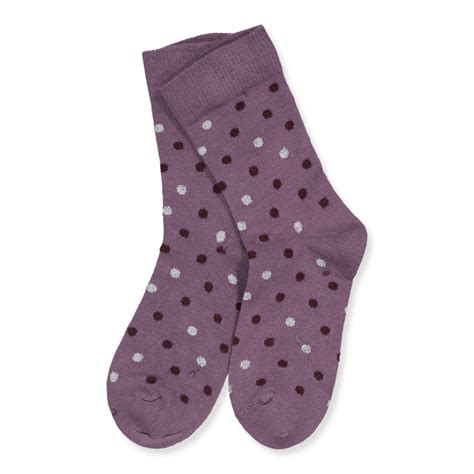 Smallstuff Purple Socks Blue Rose W Dot Purple