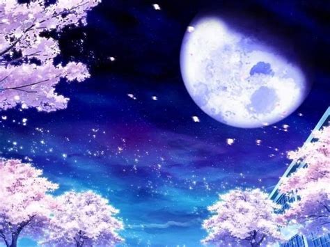Anime Full Moon Wallpaper Wallpapersafari